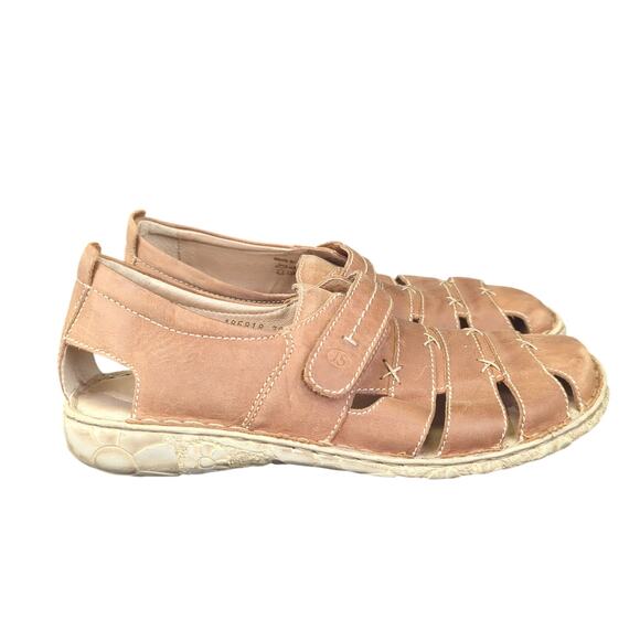 Josef Seibel Ida Casual Slip-on Shoe Fisherman Sandals Brown EU 39 Women's 8-8.5 - Picture 1 of 9
